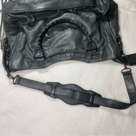 2009 Balenciaga The City Bag 115748 Anthracite 2Way Tote Lambskin - Picture 13 of 16